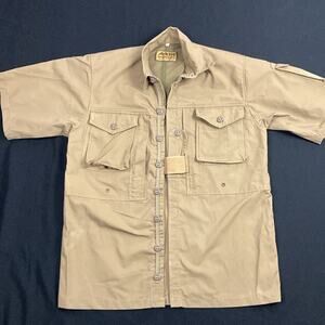 Arktis Short Sleeve Rip Stop Cotton Shirt Men’s S Vented Mesh inside Back